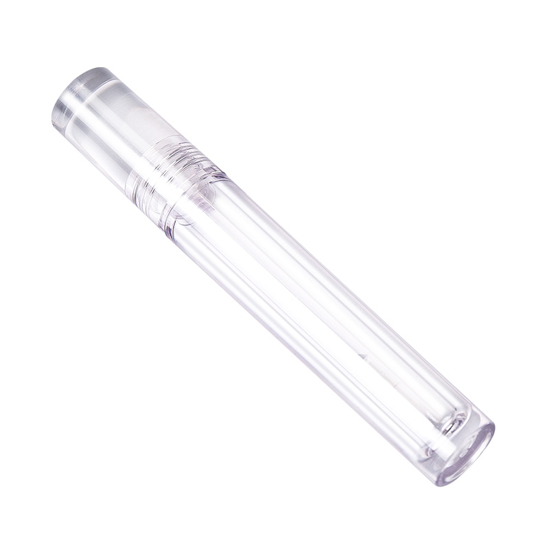 Empaquetado cristalino del tubo del lustre del labio del esmalte del labio de la textura de cristal cilíndrica completamente transparente de 8ml