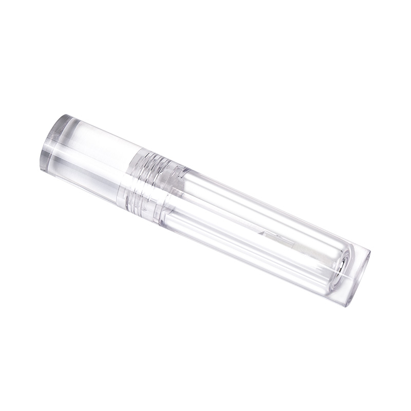 Empaquetado cristalino del tubo del lustre del labio del esmalte del labio de la textura de cristal cilíndrico completamente transparente de 6ml