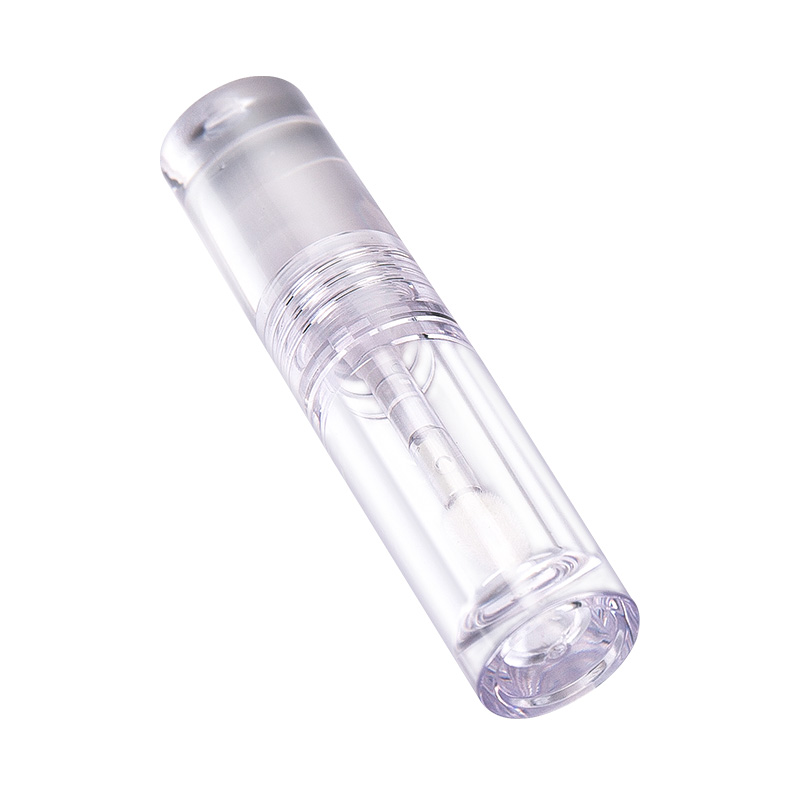 Empaquetado cristalino del tubo del lustre del labio del esmalte del labio de la textura de cristal cilíndrico completamente transparente de 4ml